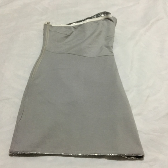 ZOE KARSSEN One Shoulder Sequin Mini Dress Size sm - Picture 4 of 8